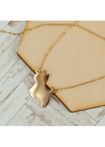 ZŁOTY NASZYJNIK Z ZAWIESZKĄ W KSZTAŁCIE YORK SREBRO 925 ZŁOTO 999