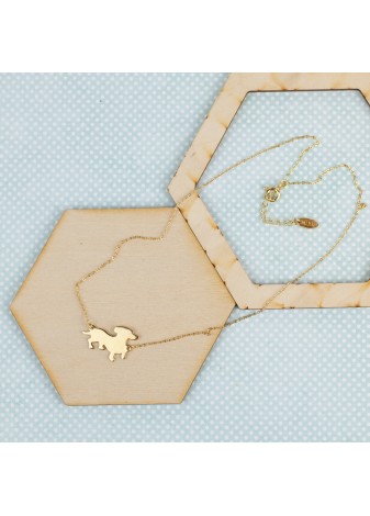 ZŁOTY NASZYJNIK Z ZAWIESZKĄ W KSZTAŁCIE JAMNIKA SREBRO 925 ZŁOTO 999