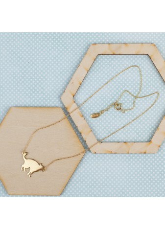 ZŁOTY NASZYJNIK Z ZAWIESZKĄ W KSZTAŁCIE KOTA SREBRO 925 ZŁOTO 999