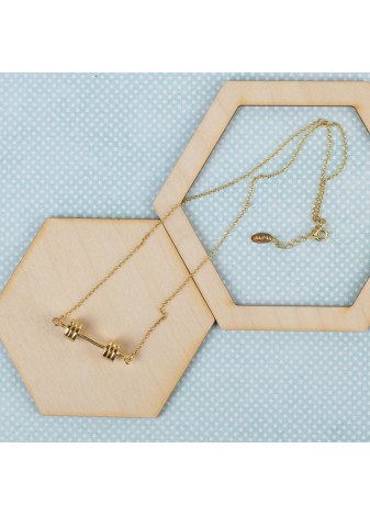 ZŁOTY NASZYJNIK Z ZAWIESZKĄ DUŻA SZTANGA SREBRO 925 ZŁOTO 999