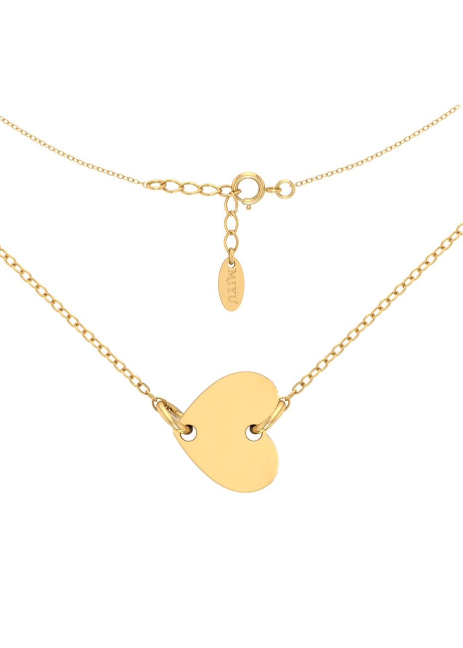 ZŁOTA BRANSOLETKA ZAWIESZKA SERCE ZŁOTO 999 SREBRO 925