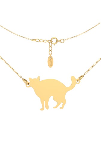 ZŁOTA BRANSOLETKA KOTEK...