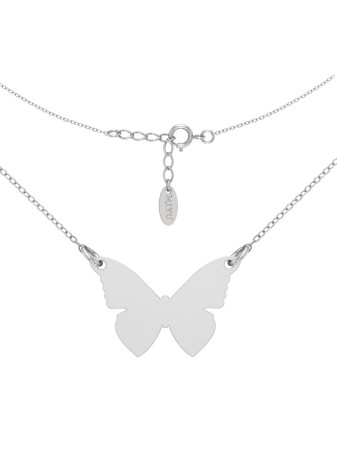 SREBRNY NASZYJNIK MOTYLEK...