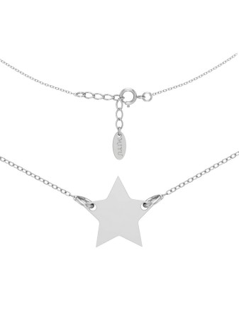 SREBRNY NASZYJNIK Z GWIAZDĄ...