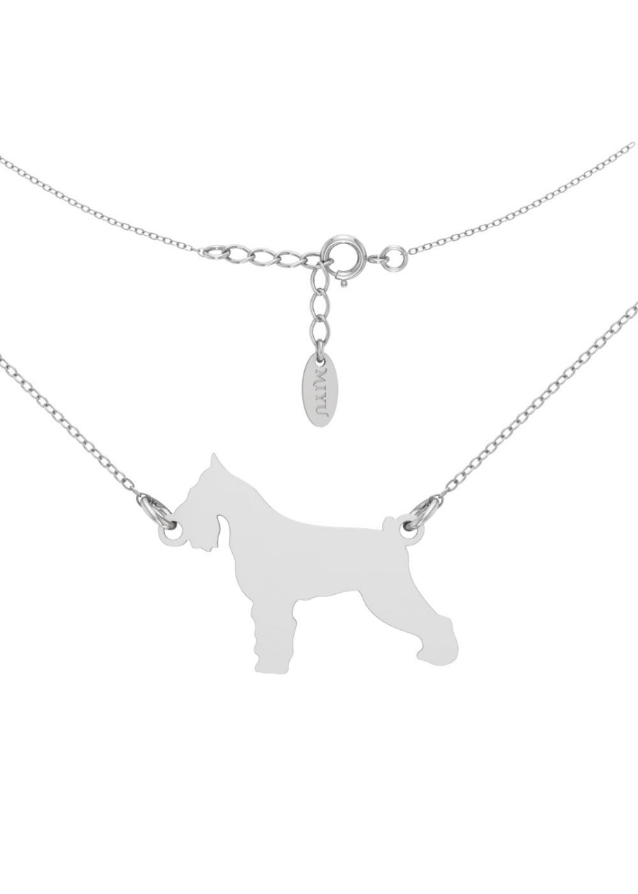SREBRNY NASZYJNIK PIES TERIER SREBRO 925 RODOWANY