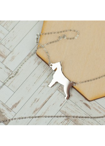 SREBRNY NASZYJNIK PIES TERIER SREBRO 925 RODOWANY