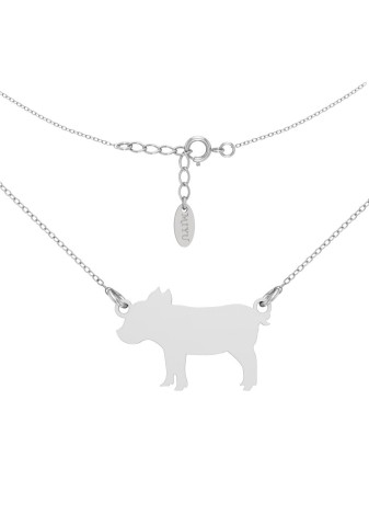 SREBRNY NASZYJNIK PIES...